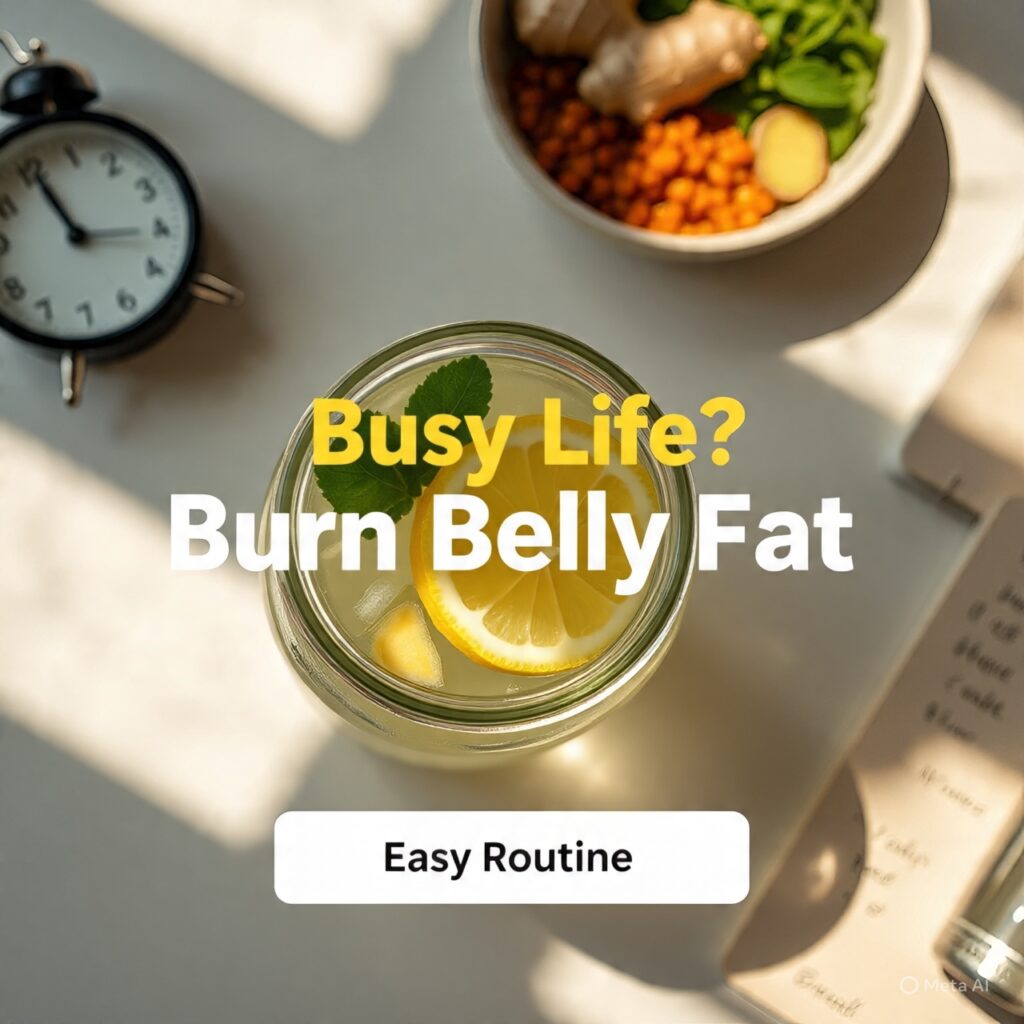 Simple Home Remedies and Daily Routine to Reduce Belly Fat for Busy People