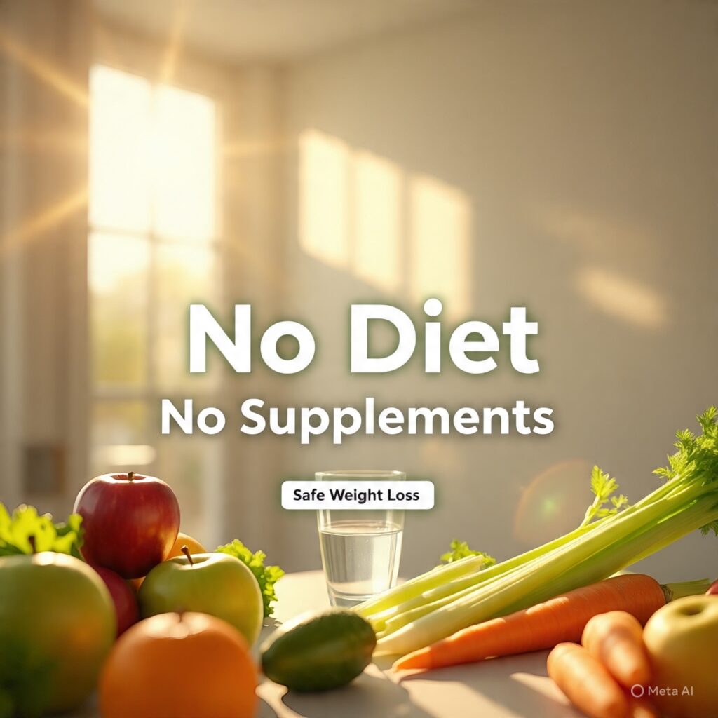how to lose weight safely without dieting or supplements